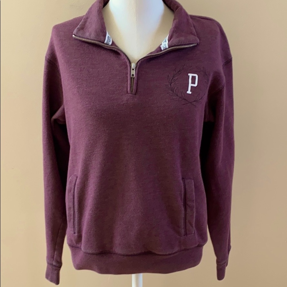 PINK VICTORIA’S SECRET QUARTER ZIP PULLOVER